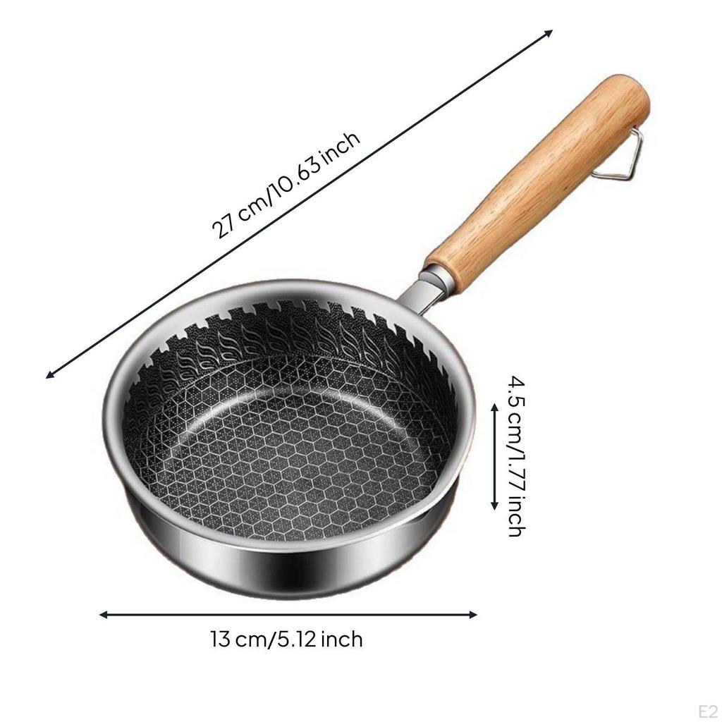 Non Pan Thickened Bottom Single Egg Frying Precision Pouring Edge Design Skillet for Kitchen