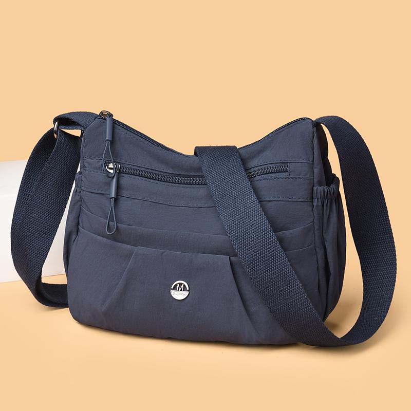 Crossbody Bag Women's Large Capacity Shoulder Bag Lightweight Multi-Layer Middle-Aged Mother Bag