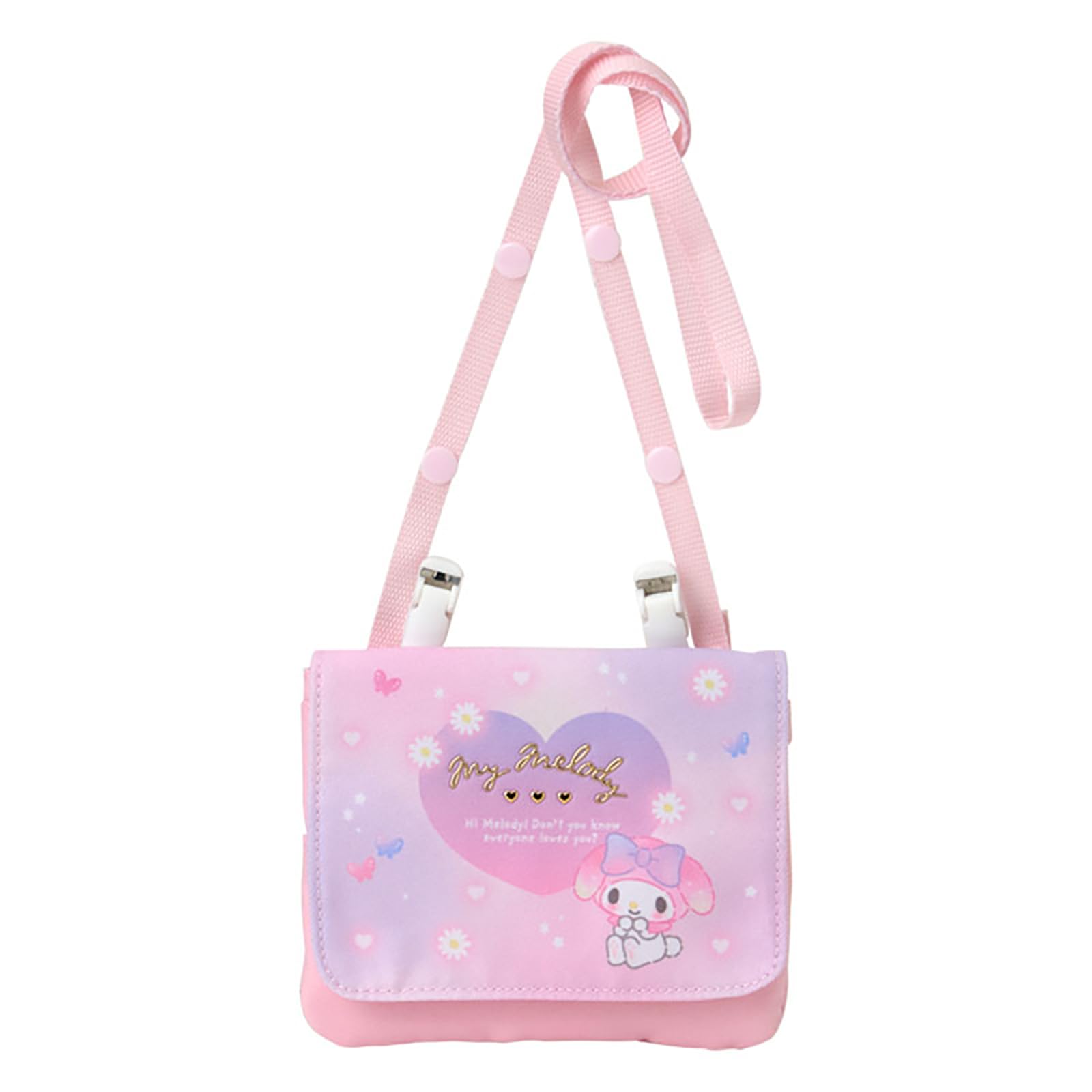 

Sanrio My Melody Shoulder Pocket W x D x with Name Space for Product 102164 Pouch, Polyester, Approx. 5.5 0.5 4.5 H, Inside, Children, Number