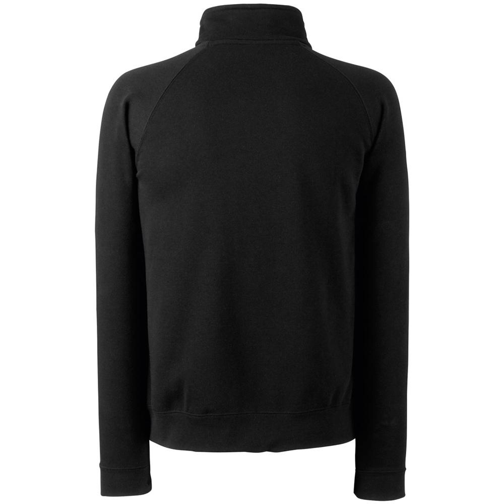 FRUIT OF THE LOOM Mens Zip Neck Sweatshirt Top