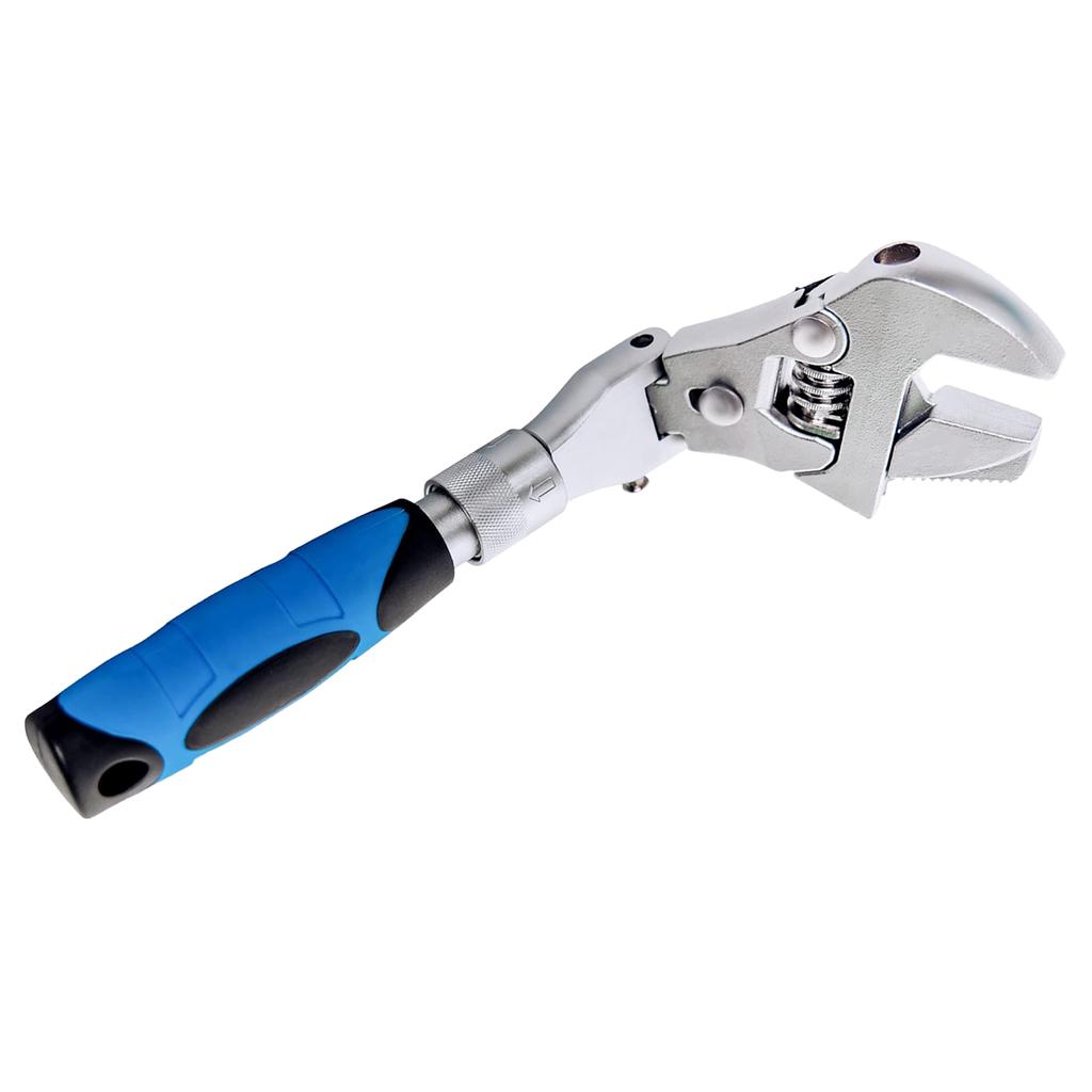 Flexhead Adjustable Wrench 10 to 12in Ratcheting Spanner with Retractable Extension Shank 180