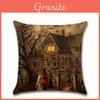 Durable Flax Material Halloween Pumpkin Pillow Cases For Dining Room And Hallway