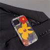 Korean Cute Plating Flower Sunflower Pendant Phone Case For Iphone 14 13 12 11 Pro Max Transparent Shockproof Soft Cover Funda