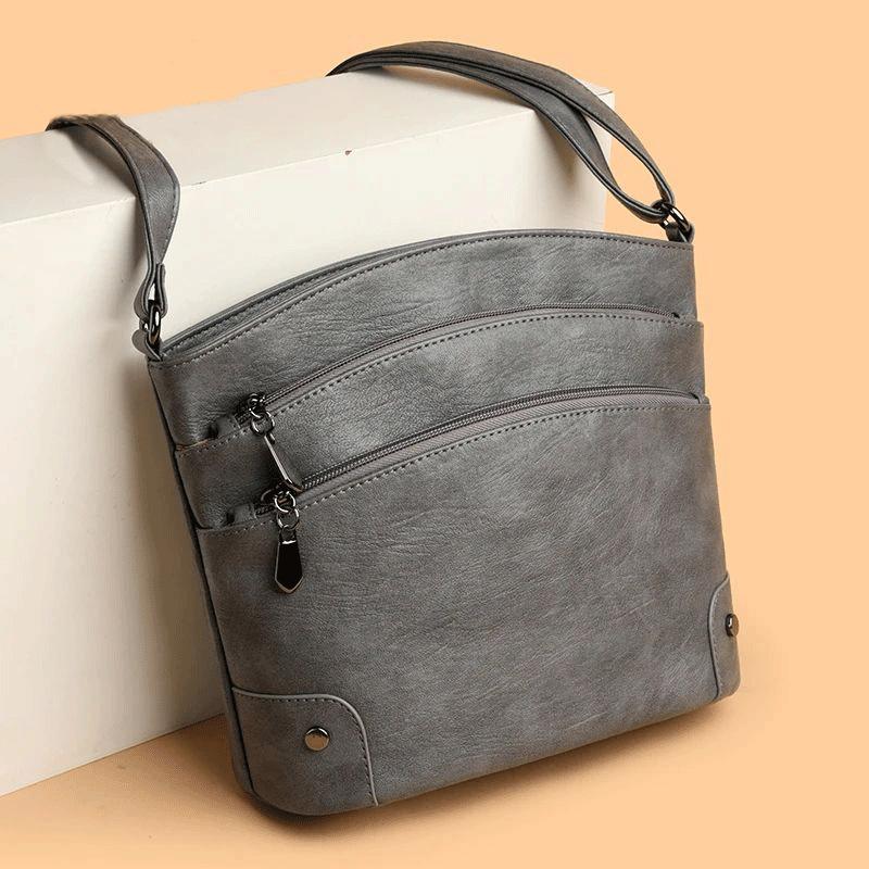 2025 New Multi-Layer Bucket Bag Crossbody Bag Vintage Shoulder Bag Fashionable Versatile Multifunctional Crossbody Bag