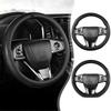 Porte-clés Couvercle de volant en fibre de carbone, Antidérapant Poignée fermePour KIA Rio 5 Ceed Cerato K2 K3 K4 Sportage Picanto Optima Sorento