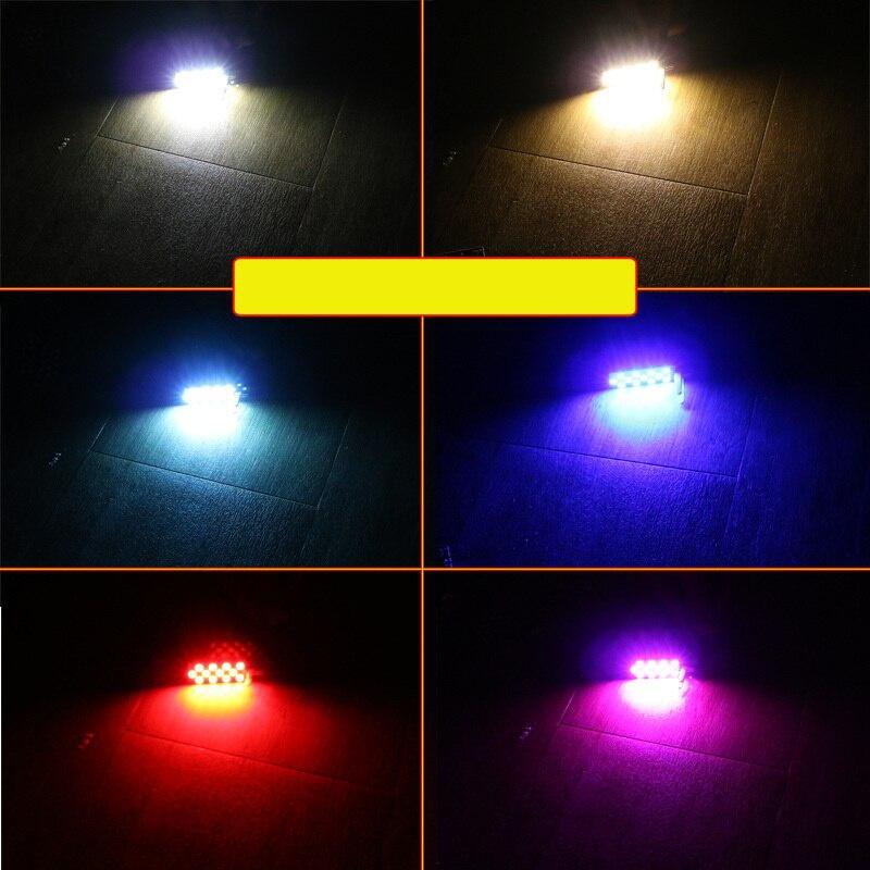 For SKODA Kodiaq Karoq VW Arteon SEAT 2pcs/lot 12V CANBUS Error Free 12 LED Car Interior Footwell Pathway Light