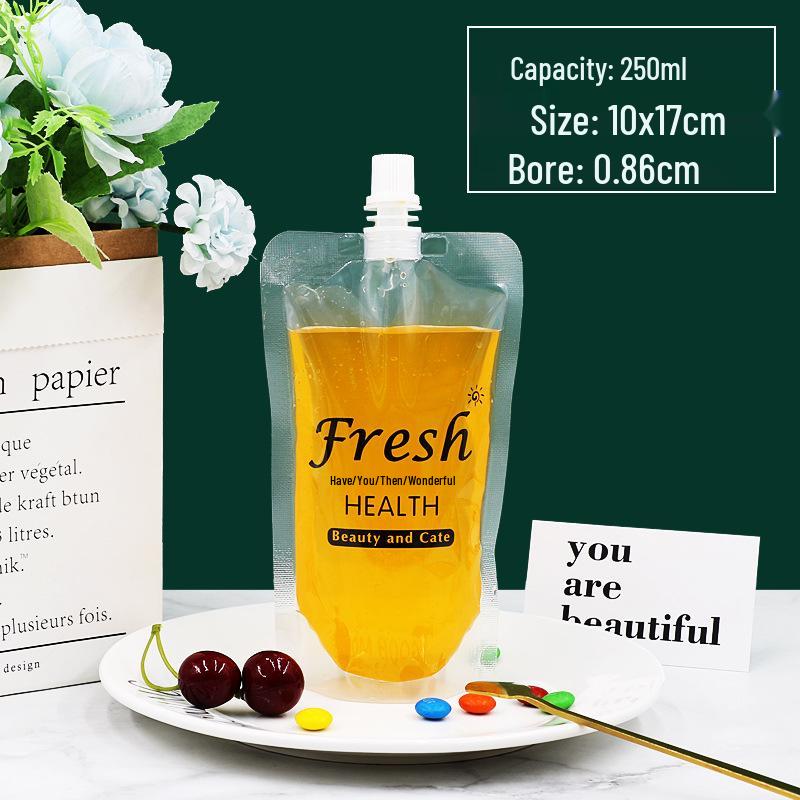 Transparent Pipspåse för Juice, Sojamjölk och Flytande Förpackning - Bärbar Vattenpåse för Takeaway