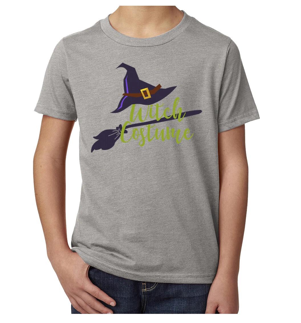 

Witch Costume TexT-Shirt, Kid s Graphic Tees, Funny Halloween Kid s Shirts! S