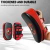 PU Leather Muay Thai Pad Curved Foot Target Pad Kick Target for Muay Thai Taekwondo Martial Arts Training