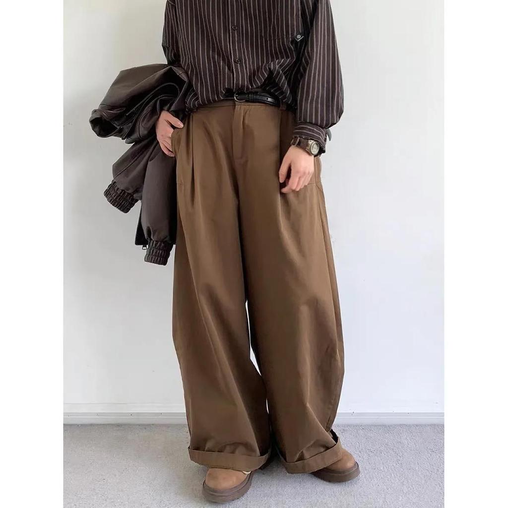 Men Y2k Vintage Baggy Cargo Pants Men Koraen Harajuku Suit Pants Office Casual Trousers Male Wide Leg Work New