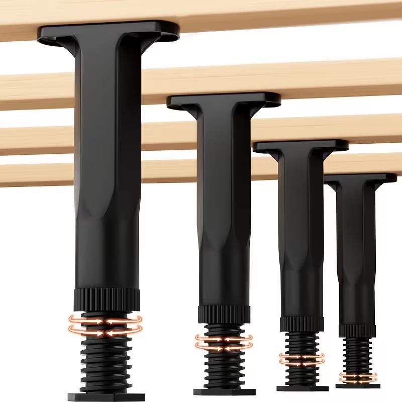 Heavy-Duty Adjustable Height Bed Frame Support Legs Furniture Support Columns Universal For Bed, Sofa, Cabinet, Dresser, Table