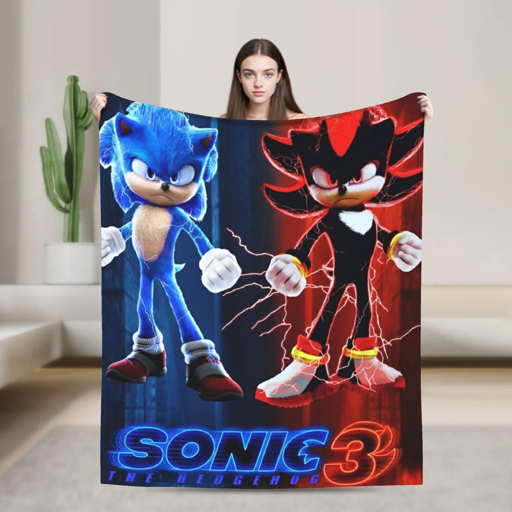 The Hedgehog Shadow X - Shadow's Path Vintage Blanket Flannel Vintage Warm Throw Blankets for Bedspread Autumn/Winter