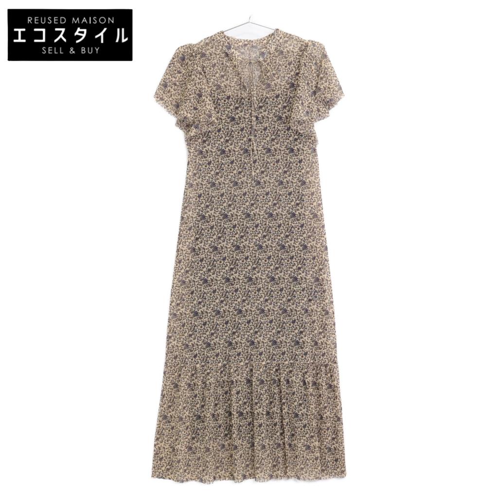 Vivienne Tam Brown Camisole -confiture- Various Printed Dresses Dress 36 Beige / brownUsed