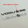 3d ABS Chrome Black Logo Vogue SE Emblem Letters Car Trunk Badge Decal For  Vogue SE Sticker Accessories