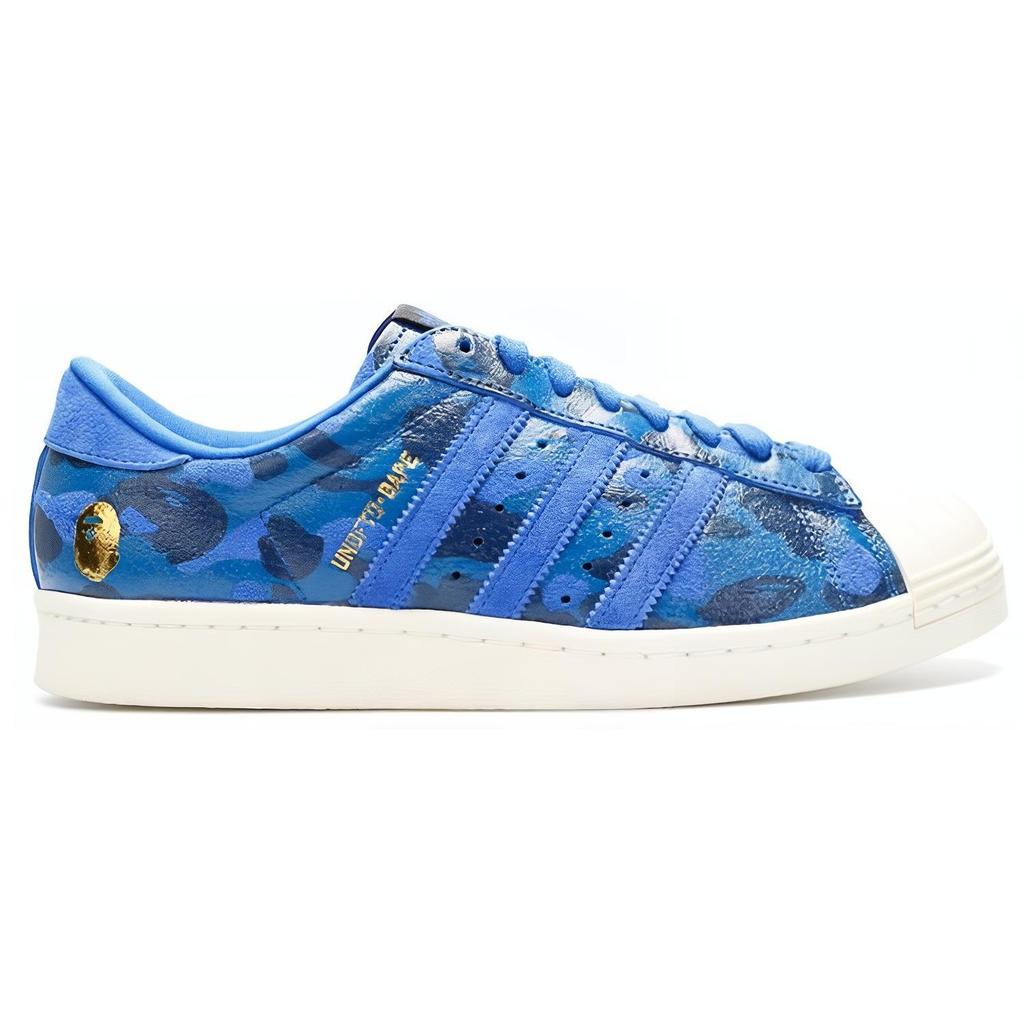 adidas x A Bathing Ape Undeafeated Superstar 80s 'Blue Camo' Men's S74775