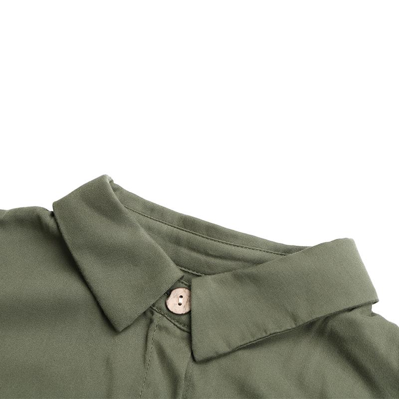 Dámské letní jednobarevné jednořadé šaty s šněrovacím límcem