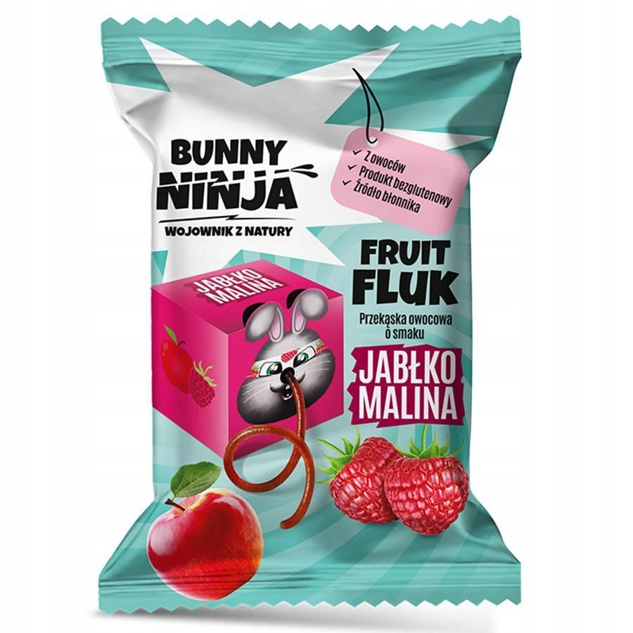 Bunny Ninja Fruit Snack Apple Raspberry 15g Sugar Free