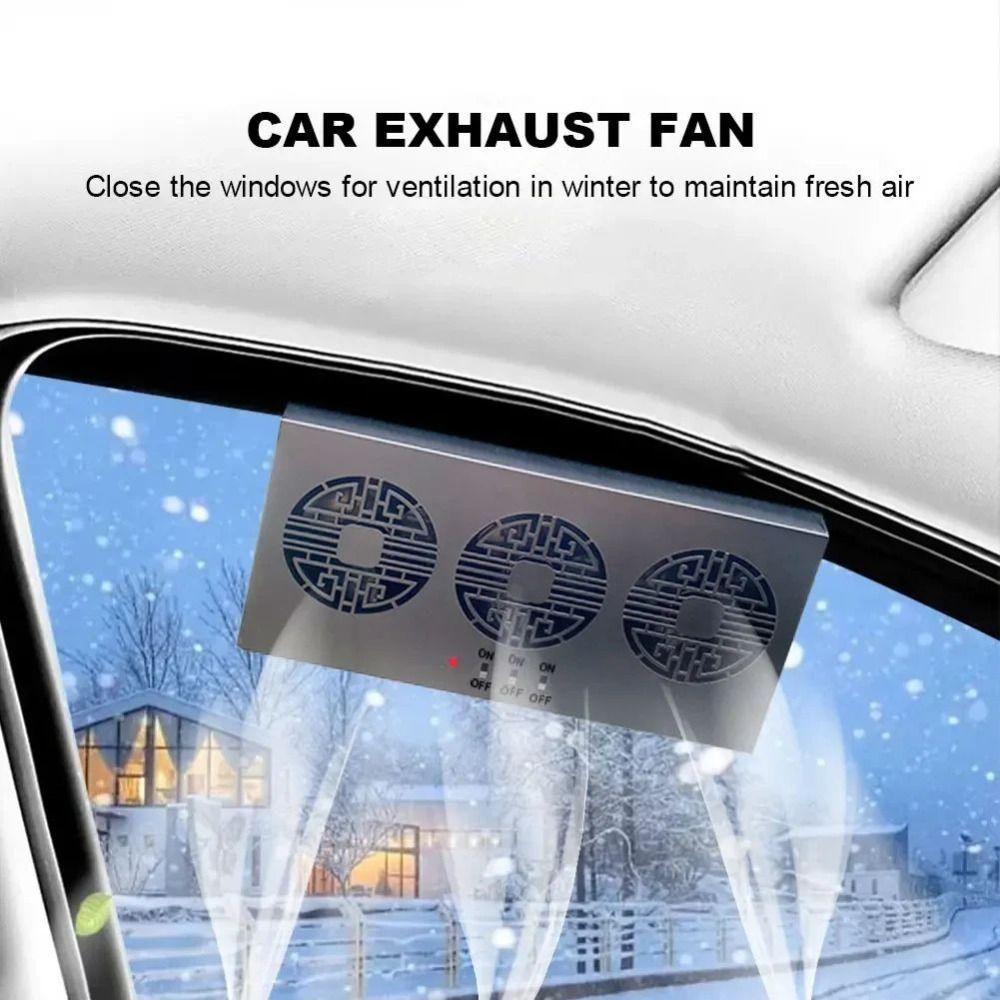 Exhaust Function Solar Powered Car Fan Solar Powered Cooling Fan Car Exhaust Fan  Vehicle Cooling