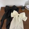Elegant Solid Large Bow Ribbon Hair Clip for Women Girl Sweet Headbands Soft Satin Hairpin Hairgrip Fashion Hair Accessories