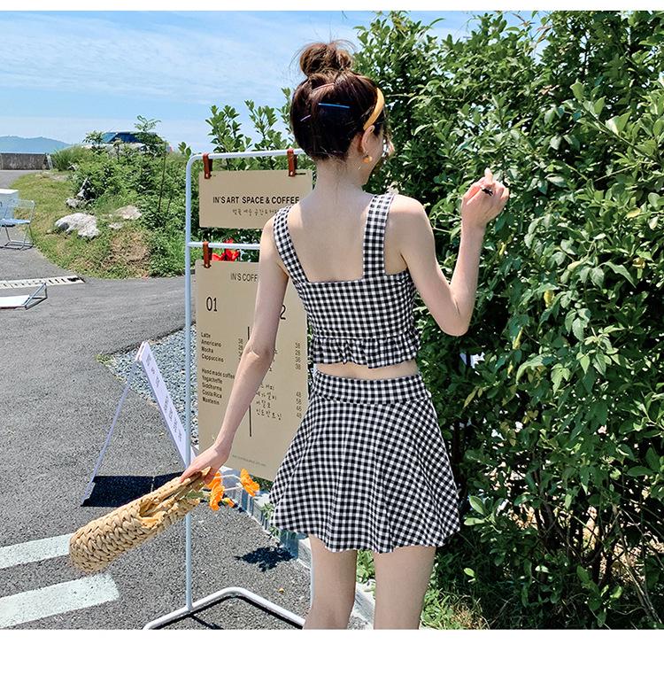 Women's Summer Skirted Split Swimsuit: Tummy Control, Slimming, Push-Up, Sexy, Student Style