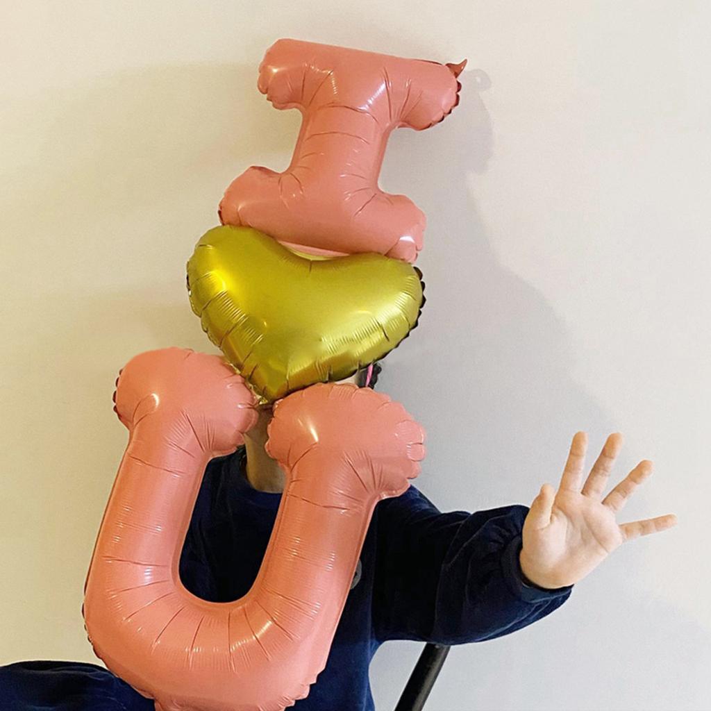 1 STÜCK Herz Hochzeit Valentinstag Ich liebe Dich Aluminiumfolie Heliumballon Verlobungszeremonie Partydekoration Jubiläumsballons