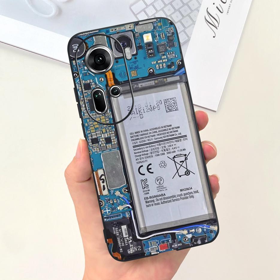 For Oppo Reno 11 5G Case CPH2599 Cute Fashion Painted Cover Soft Silicone Phone Case For Oppo Reno11 Pro Reno 11F Reno11 F Shell