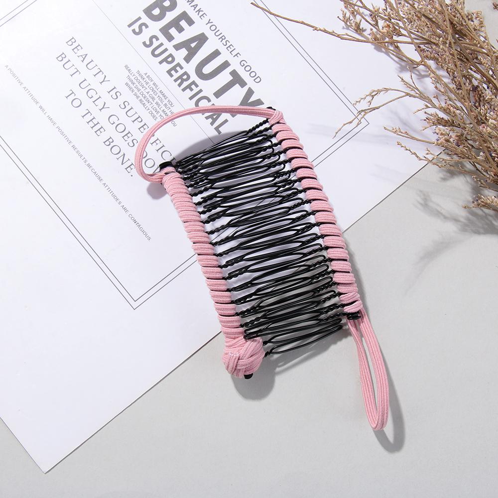Women Girls Big Size Hair Accessories Hairpin Vintage Stretchable Banana Hair Clip Lazy Hair Comb