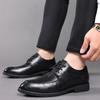 Autumn Men's Shoes Spring Business Formal Dress Leather Shoes Men's Single Shoes Men's Men's Genuine Leather British Style Groom Wedding Shoes