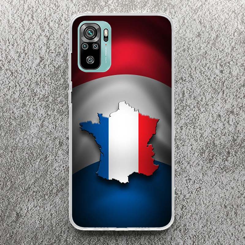 France Flag Print Soft Case for Xiaomi Redmi Note 14 13 12S 11S Phone Shell 10 Pro Plus 11E 11T 12 11 10S 5G Cover Soft Case for
