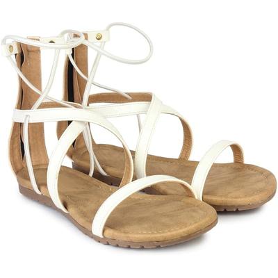 Shoetopia Girls White Stylish Trending Flats-Eu39