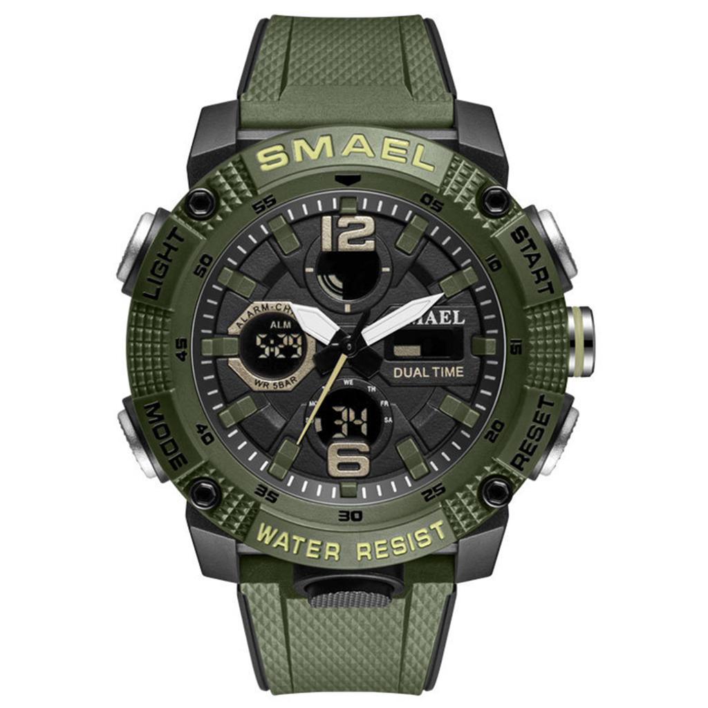 Men's Waterproof Luminous Running Alarm Clock Watch
