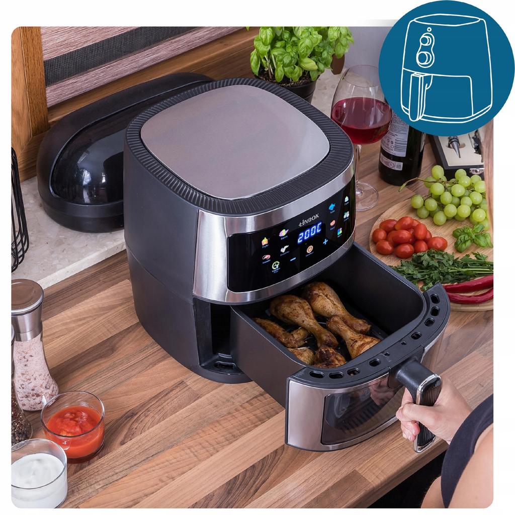 Air Fryer 5L 1600W Oil-free 8 Panel Programs