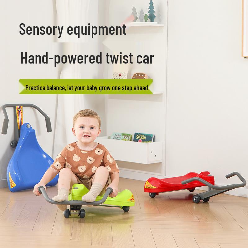 

New Children s Hand-Operated Tricycle Scooter: Anti-Rollover, Sensory Training красный