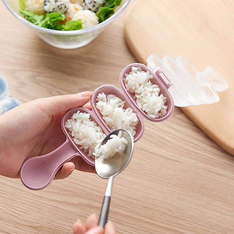 Rice Ball Shaker Diy Rice Baller Shakers Lunch Maker Mould Onigiri Mold Diy Rice Baller Shakers Kitchen Sushi Tools