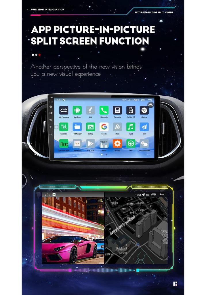TS10 Universal Motorcycle Android Navigation with 7/9/10 Inch Bezel-less Display