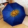 Argentina Flag Design Umbrella Folding Umbrella, Automatic Umbrella 8-Frame for Travel, Camping Use Gift for Halloween Christmas