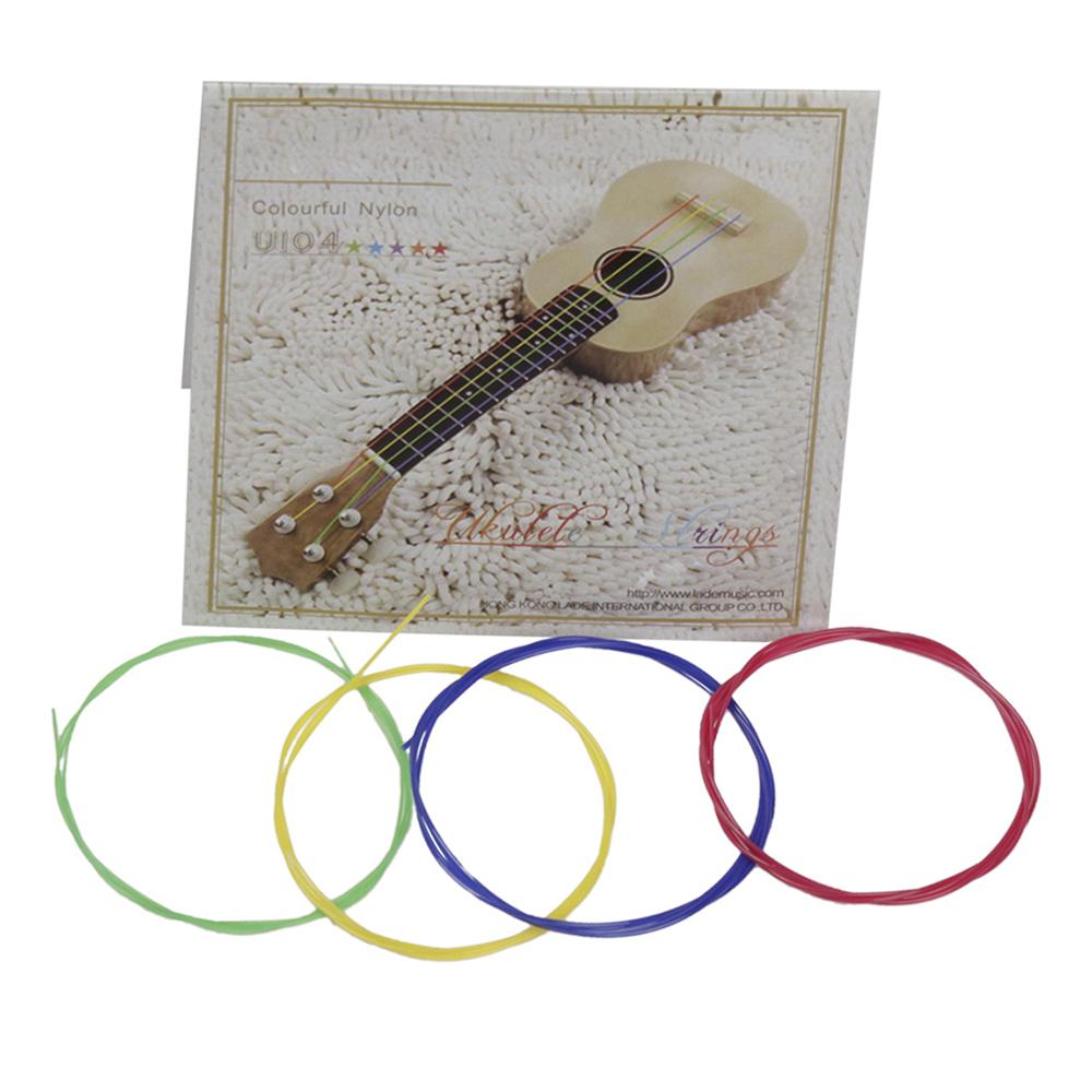 Colorful Ukulele Ukelele Uke Strings Nylon Material, 4pcsCelsiusset(Package Card Random Delivery)