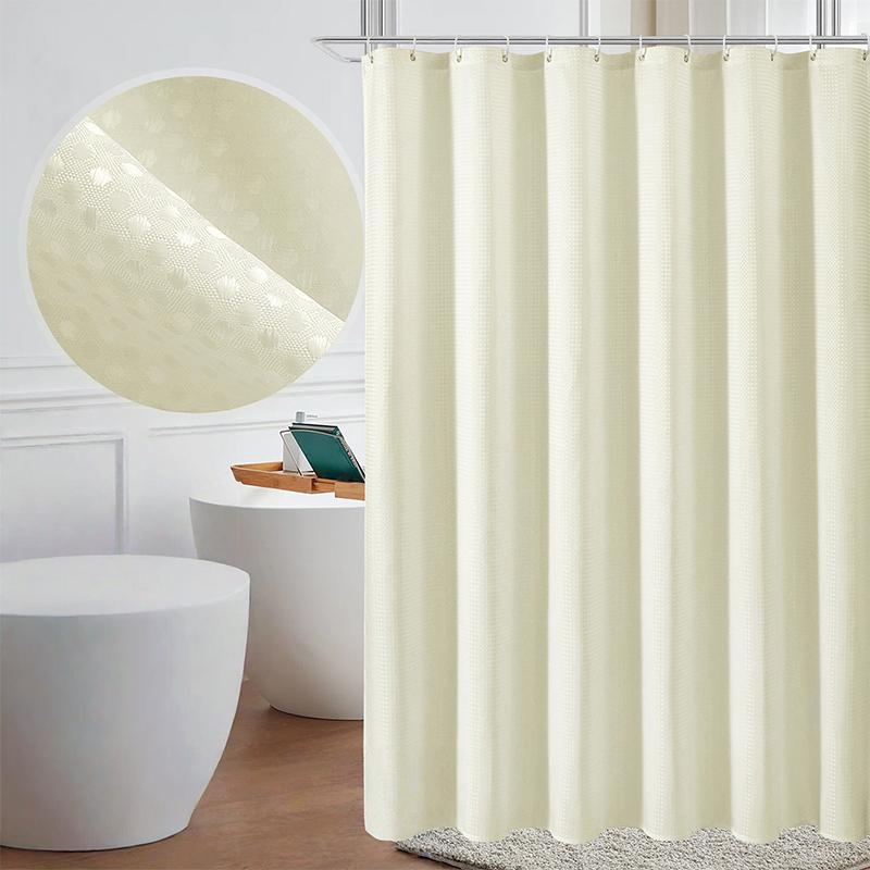 Peva Waterproof Bathroom Shower Curtain with Hooks Mildew-Proof Window Curtain Thickening Bath Curtain Home Shower Accessories