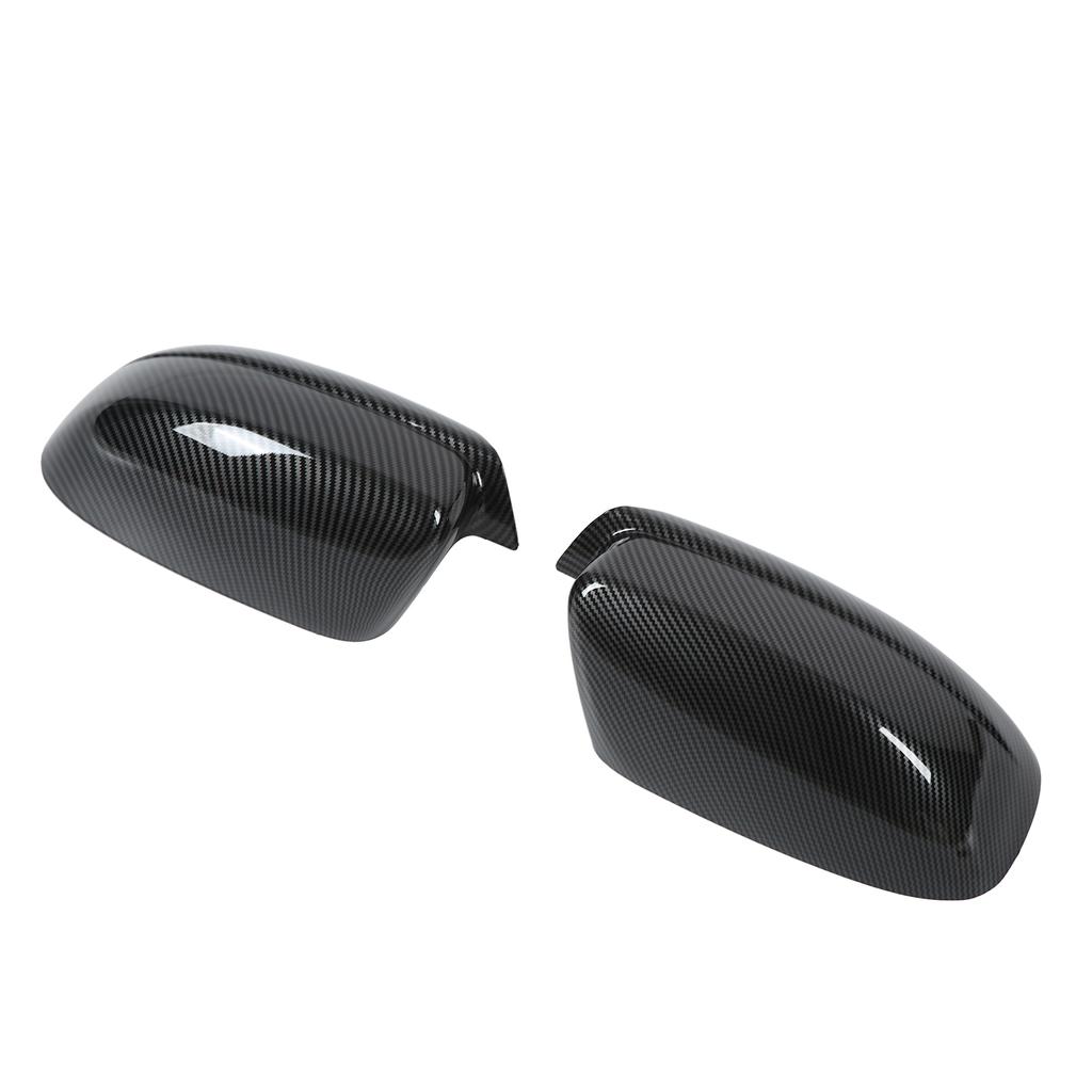2PCS Rearview Mirror Cover Carbon Fiber Style with Double Sided Adhesive Replacement for Chrysler