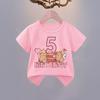 2025 Hot Sale Ice Cream Six Seven 67 Meme Printed T Shirt Girls/Boys Funny Kawaii Kids Clothes Summer Short Sleeve Shirt