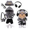[HXLGR] 15-17cm Doll Fashion Style Set - 17cm Blanket Doll Clothes, Doll Toy Clothes and Accessories Set of 7 (Doll Not Included, Only Clothing)