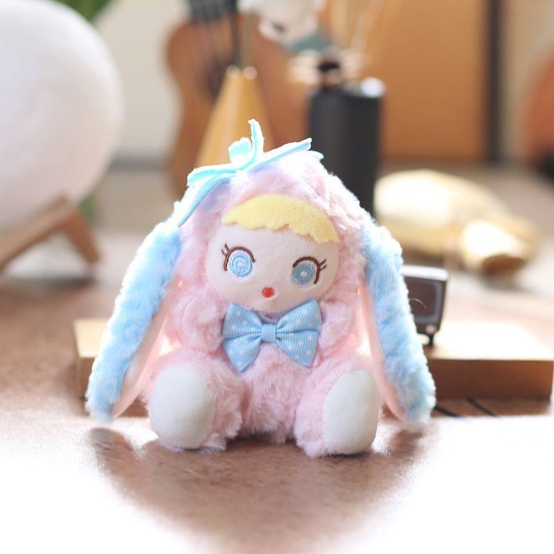 Plush Rabbit Cute Toy Keychain Stuffed Pp Cotton Bag Decor For Gift Girls