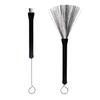 1Pc 32cm Length Drum Brush Retractable Steel Wire Brush Drum Drum Stick Brush