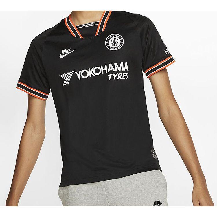 Nike Chelsea FC Third Kit Breathe Football Fan Jersey Men Tops Black AT0028-011