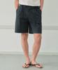 Wednesday Oasis Half One-Pleat Shorts_Charcoal(Wb6Pt14)