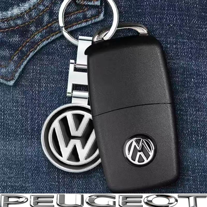 Suede Car Keyring Zinc Alloy Keychain Remote Key Auto Accessories For VW GTI Polo Golf Passat Tiguan Arteon Taigo Jetta Hub Cap vhcp29