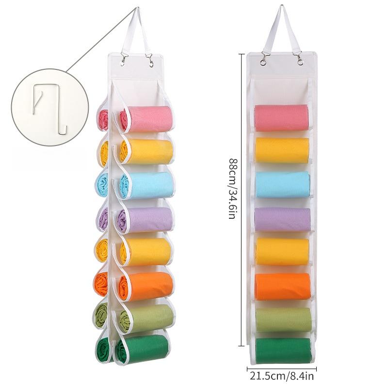 1PC Hanging Closet Organizer Bag With 16 Pockets Versatile Clothing Storage Bag Household Cupboard Wall Organizer Supplies 1PC 2890₽
