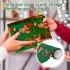 Christmas Village Themed Wrapping Paper, Full Of Festive Charm.