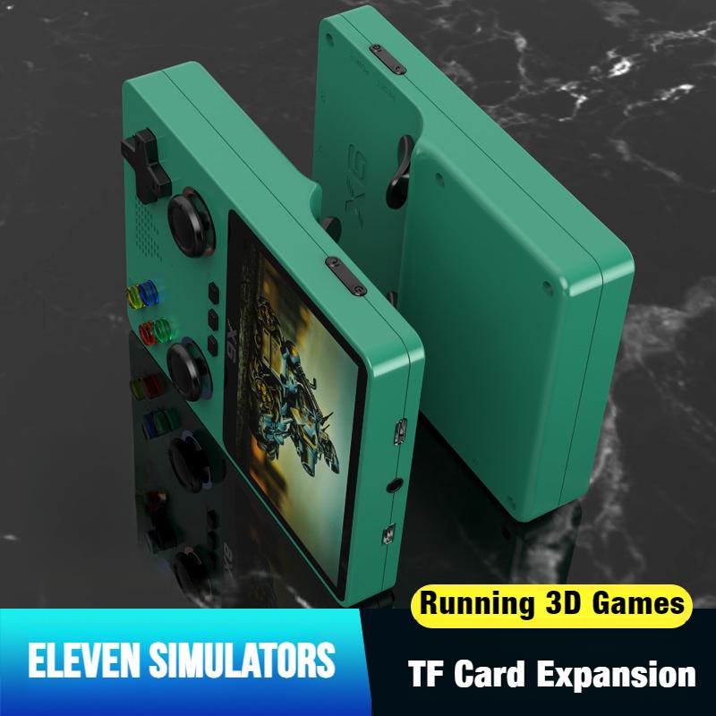 Console de jogos portátil PSP de alta definição X6 com simulador de arcade GBA de joystick duplo com suporte para combate de dois jogadores