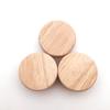 Rubberwood Round Flat Drawer Handle